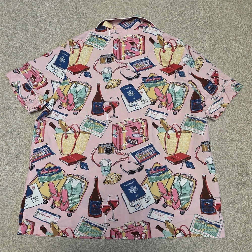 Printfresh x Emily Henry Happy Place Pink Emotional Baggage Short PJ Set Sz M - Picture 9 of 14